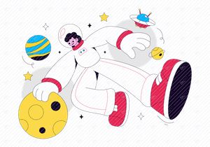 10 Ilustração Vetorial de Astronauta
