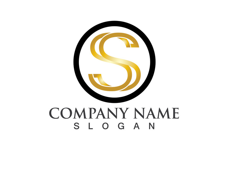Business corporate letter S logo design vector.