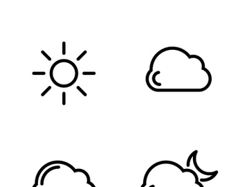 Cloud template vector icon preview picture