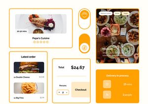 Food Elements UI for Adobe XD