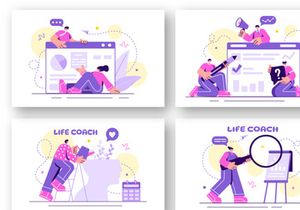 18 Life Coach Illustration