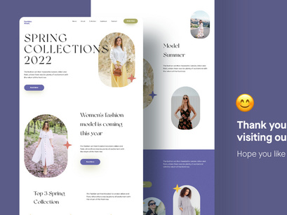 Spring Fashion Landing Page