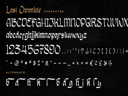 Last Chronicle - Display Font