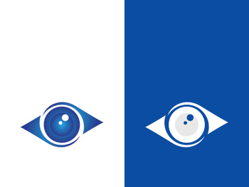 Eye logo icon design template illustration preview picture