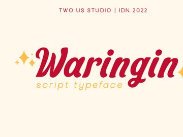 WARINGIN - SCRIPT TYPEFACE preview picture