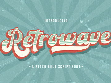 Retrowave – Retro Bold Script Font preview picture