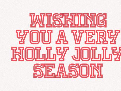 Holly Jolly - Display Font