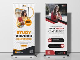 Study Abroad Roll Up Banner Template Ver-3 preview picture