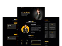 Personal Portfolio Landing Page Template preview picture
