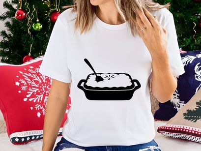 Sweet Dessert Pie with Spoon