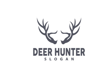 Deer Logo Deer Hunter Vector Forest Animal Design preview picture