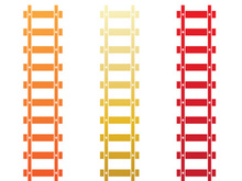 Train way icon vector for designer