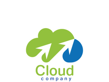 Cloud logo vector icon illustration preview picture