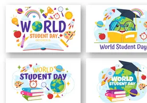12 World Students Day Illustration