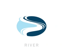 River logo vector icon illustration design