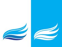 Wave beach vector illustration design logo