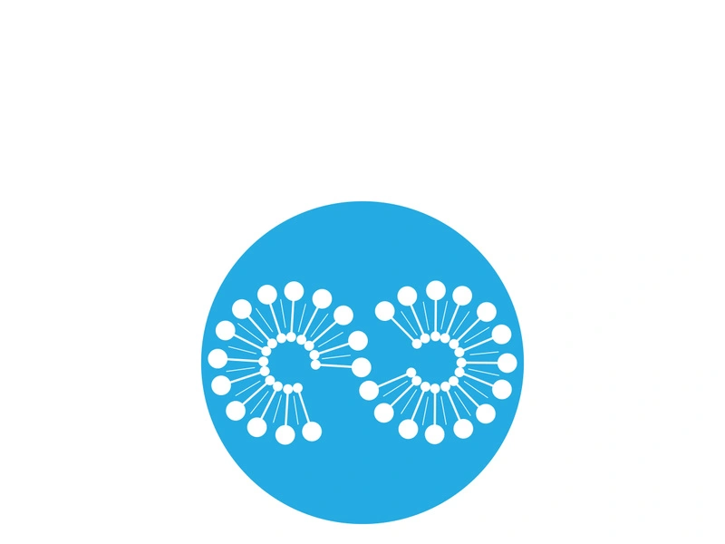 Dandelion flower logo vector