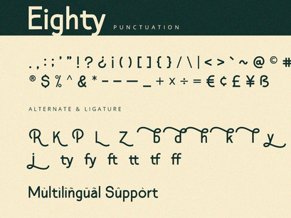 Eighty - Sans Serif Font