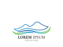 Mountain icon Logo Template Vector illustration design