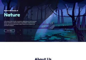 Mtheme-Nature Simple Modern Bootstrap Landing Page Template