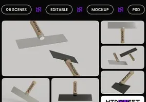 Hand Garden Scraper Mockup
