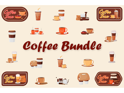 Coffee illustration bundle
