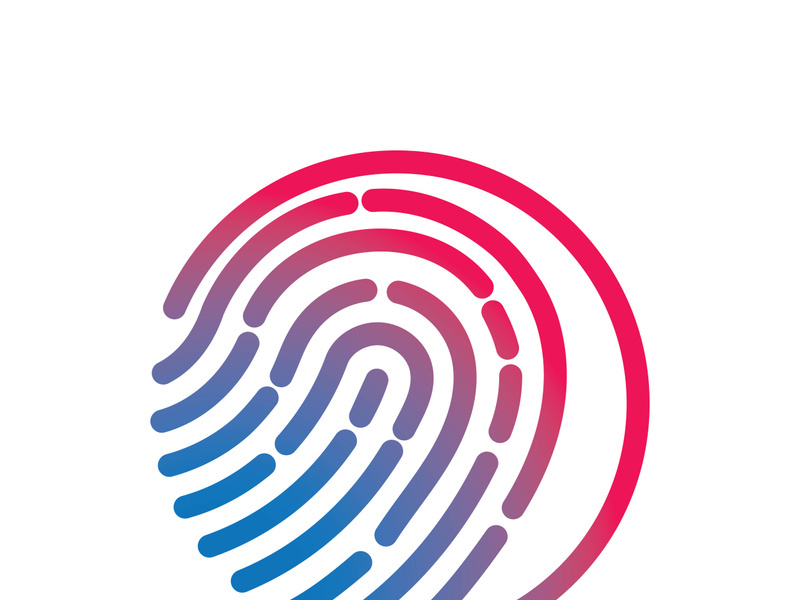 Fingerprint logo vector illustration icon template design