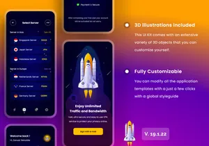VPN App UI Kits