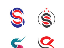 Business corporate S letter logo design vector