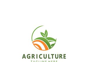Agriculture Farm Logo Design. Premium country farming field natural harvest