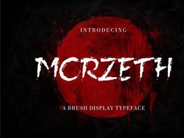 Morzeth – Horror Brush Display Font preview picture