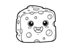 Cute smiling bread loaf vector illustration flat design