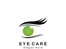 Eye Care vector logo design icon