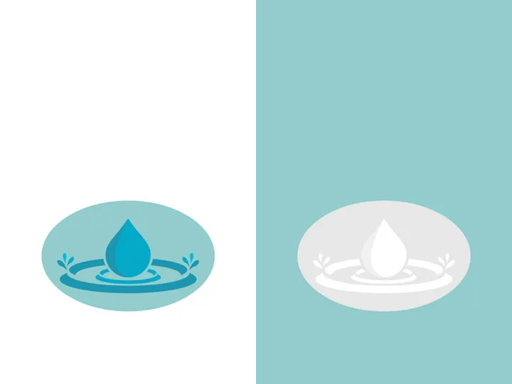 Background water drop logo icon vector illustration