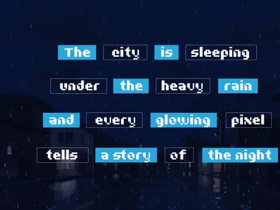 Rainy Pixelo | Pixelated Font