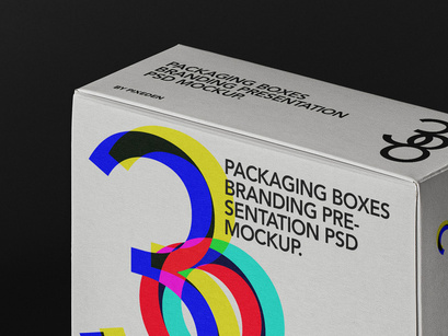 Psd Square Boxes Packaging Mockup 3