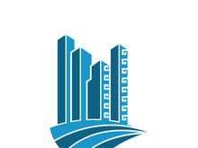 Building logo vector and symbol icon illustration design