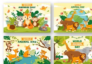 15 World Animal Day Illustration