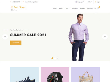 SwiftShop - Ecommerce Website Theme preview picture