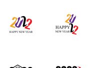happy new year 2022 vector illustration design template