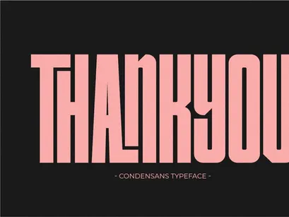 Condensans - Condensed Sans Serif Font
