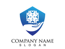 Medical health icon digital logo design vector illustration