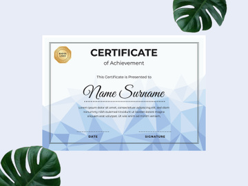 Modern certificate design template preview picture