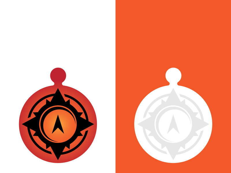 Compass logo template vector icon illustration design