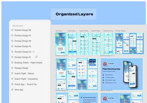 Flight Booking Ticket App Design