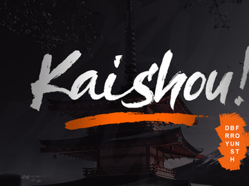 Kaishou! - Dry Brush Font preview picture