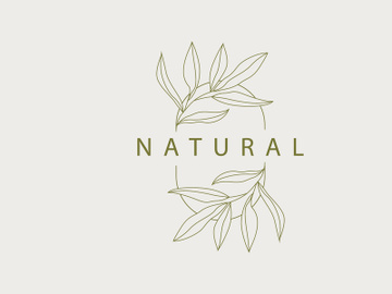 Leaf Line Logo, Beautiful Hand Drawn Design preview picture