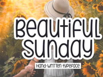 Beautiful Sunday Font preview picture