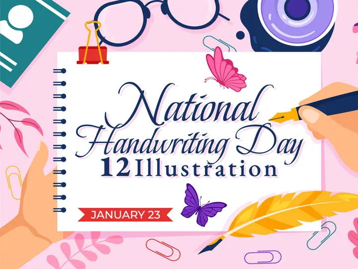 12 National Handwriting Day Illustration