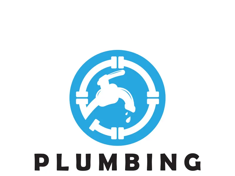 Plumbing logo vector design template. water pipe logo design.Leaking water logotype,Design Concept, Creative Symbol, Icon
